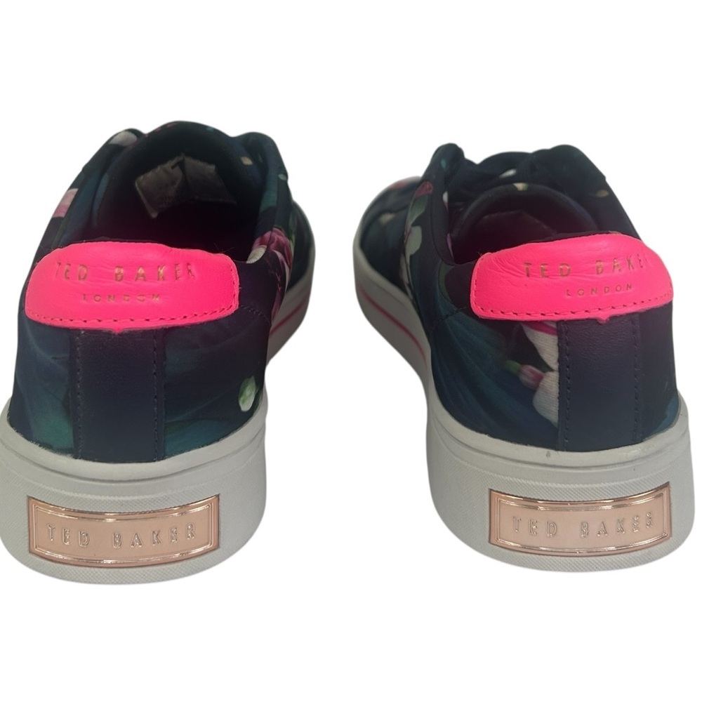 Ted Baker London EYEWC Floral Lace Up Sneaker Women's 7/38 Preppy Chic - Picture 9 of 16